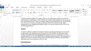 Purchasing Strategies Topic 7 Measuring Purchasing Performance