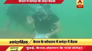 Kerala: CEOs held undersea conference to address global warming and marine pollution