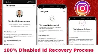 We Disabled Your Account | Instagram Disabled Account Recovery 2026 | How to Recover Disabled.. 