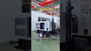 Huaquan Power mobile lighting tower helps railway construction#dieselgeneratorsets#gasgeneratorsets