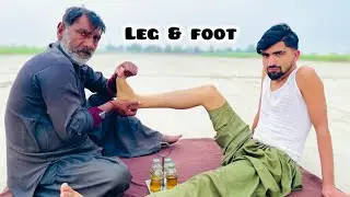 Bengali Baba Desi Oil Leg & Foot Massage | Deep Relaxing ASMR | Traditional Therapy