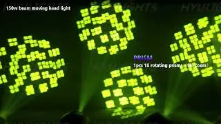 Mini LED Moving Head Light 150W Beam+Spot+18 Rotating Prisms Dj D