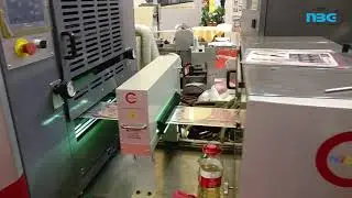 intermittent offset label press