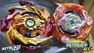 HYPERION BURN .CHO.Xc'+X vs GLIDE RAGNARUK .Wh.R 1S - Beyblade Burst ベイブレードバースト