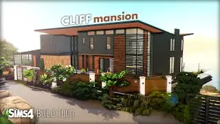 Cliff Mansion 🏔️☁️ | The Sims 4 Build Tour | No CC #RealToSimsCollab