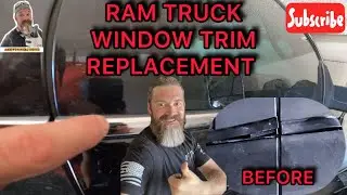 RAM 2500 WINDOW SILL TRIM REPLACEMENT 1500 2500 3500 4TH GEN 2013-2018 #ram #ramtrucks