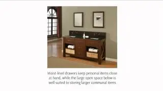 Introduction to open shelf bathroom vanities