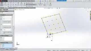 Linear sketch pattern in SolidWorks (T-29)