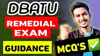 DBATU REMEDIAL MCQ COMPLETE GUIDANCE ✅ BY PIYUSH JOSHI