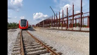 Ход строительства комплекса по производству высокоскоростных поездов, июнь-2025