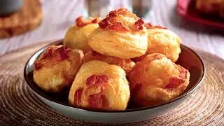 KUE  KEJU pakai BACON  -  CHEESE BACON PUFFS