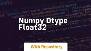 numpy dtype float32