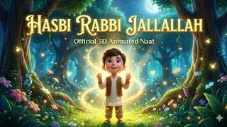 Hasbi Rabbi Jallallah | Beautiful 3D Animated Naat | Pixar Style Islamic Video