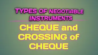 Types Of Crossing In Cheque Not Negotiable Crossing/General/Special Crossing