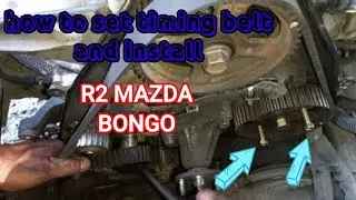 Mazda R2 timing tutorial &change Water pump