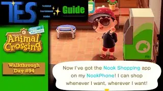 Animal Crossing: New Horizons- Day 94 Walkthrough | Nook Shopping App!