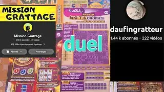 duel contre mission grattage #grattage #fdj #grosgains 😉😉🤑🤑🥳🥳