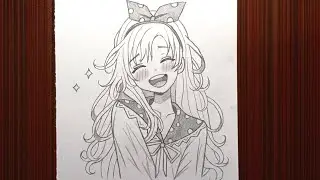 How to draw anime girl | easy anime drawing step by step | how to draw anime characters girl 