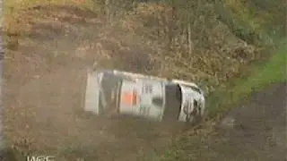 Natalie Barratt rolls WRC at Rally Japan 2005