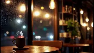 ☕ Rainy Coffee Shop Ambience for Study, Relaxation & Sleep