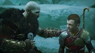 Kratos and Atreus emotional moment #godofwar #godofwarragnarok #kratos #betterparenting #fatherson