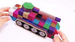 DIY How to Make Color Tanks with 20000 Magnetic Balls
