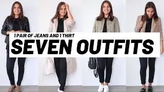 HOW TO STYLE SKINNY BLACK JEANS | 7 casual outfits