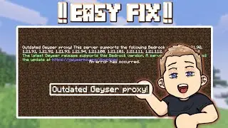 'Outdated Geyser Proxy Bedrock Support' easy fix for aternos