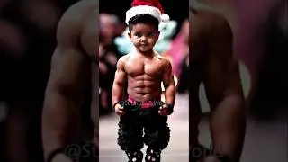 Meet the strong muscle baby in the World! #muscle #baby #strongbaby #shorts