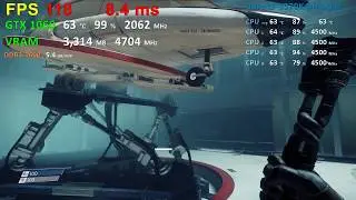 Prey 2017 on GeForce GTX 1060 6Gb - 1080p Ultra Settings