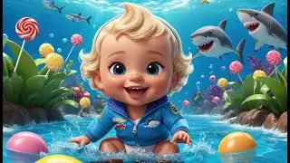Baby Shark&rsquo;s Sweet Candy Swim | Fun Candy Ocean Song for Kids | Playful Underwater Adventure Rhyme