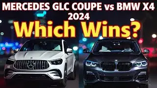Epic Battle: 2024 Mercedes GLC Coupe vs 2024 BMW X4- Luxury Midsize SUV Coupé Comparison Review!