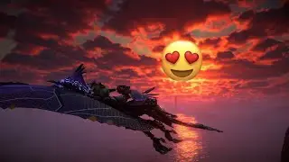 Horizon Forbidden West - Flying Sunwing Mount | Beautiful Sunset View