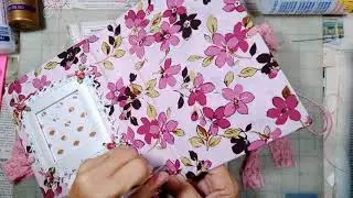 Baby Girl Junk Journal Part 3: Sewing in Signatures