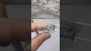 Viral Milk Bath Nails with Polygel! 🤍🌷 #milkbath