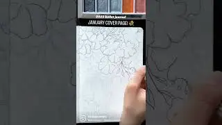 JANUARY BULLET JOURNAL COVER PAGE IDEA FOR 2023 💐✨