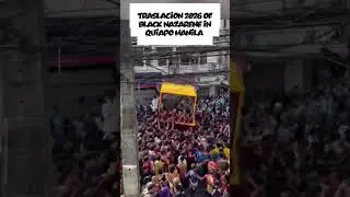 Traslacion 2026 of Black Nazarene in Quiapo Manila Philippines