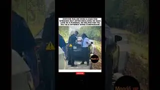 🔴📢Cop Pulls Over Speeder, Then Helps Him Tie His Tie for a Funeral #Cop #Kindness #Funeral #shorts