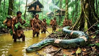Giant Snake Hunt in the Amazon | Inside an Isolated Jungle Tribe