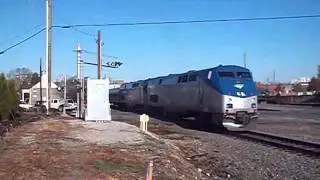 AMTRAK #92 & #91 SILVER STAR IN RALEIGH N.C. ON 1/18/13.....VIDEO #110
