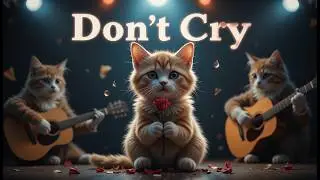 Guns N' Roses, Don't Cry: A Feline Tribute Full of Emotion! 🐾🎤