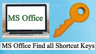 How to find all shortcut keys in MS Word | A to Z Shortcut key in ms Word