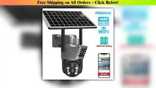 8MP 4K WiFi Solar Camera Outdoor Wireless CCTV Surveillance Camera With Solar Panel Dual Lens PTZ