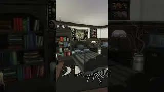 gothic bedroom 💀#sims4 #thesims4 #sims4build #sims4bedroom #gothic #gothicbedroom #shorts #short