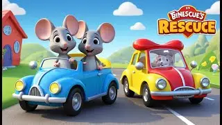Tiny Mouse in a Rescue Car 🐭🚑 | 3D Animated Nursery Rhyme for Kids