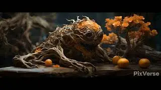 🍊👹 Capturing Decay: The Rotten Orange Tree Monster in Ultra-Realistic Detail 📸