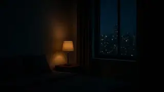Cozy Night Sanctuary | 10 Hour Bedroom Hum + City Glow for Deep Sleep