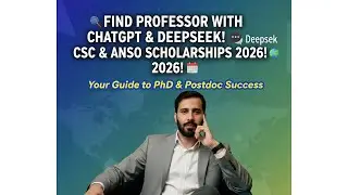 🎓 Find Professors with ChatGPT & DeepSeek | CSC & ANSO Scholarships 2026 Guide 🌍