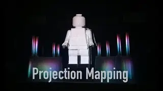 Video Projection Mapping on Lego Bricks and  a giant Minifig