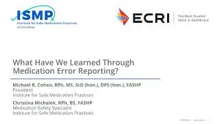 What Have We Learned Through Medication Error Reporting?